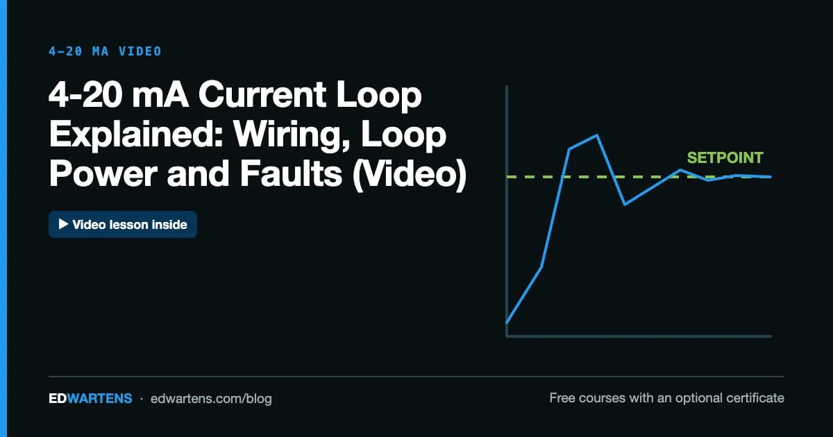 4-20 mA Current Loop Explained: Wiring, Loop Power and Faults (Video)