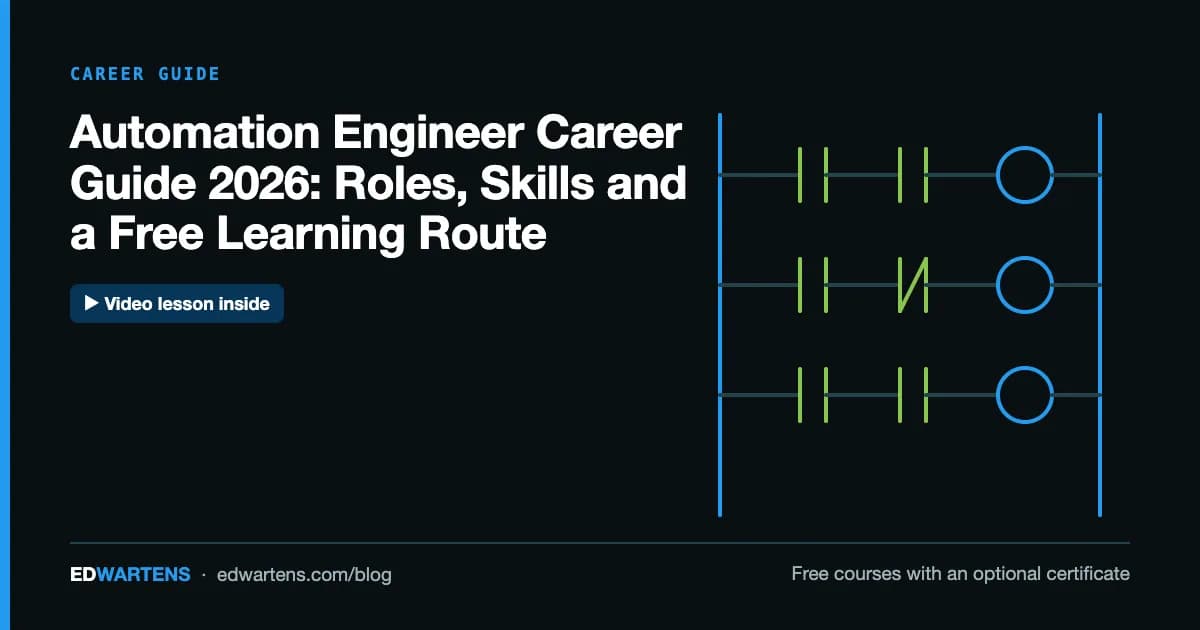 Automation Engineer Career Guide 2026: Roles, Skills and a Free Learning Route