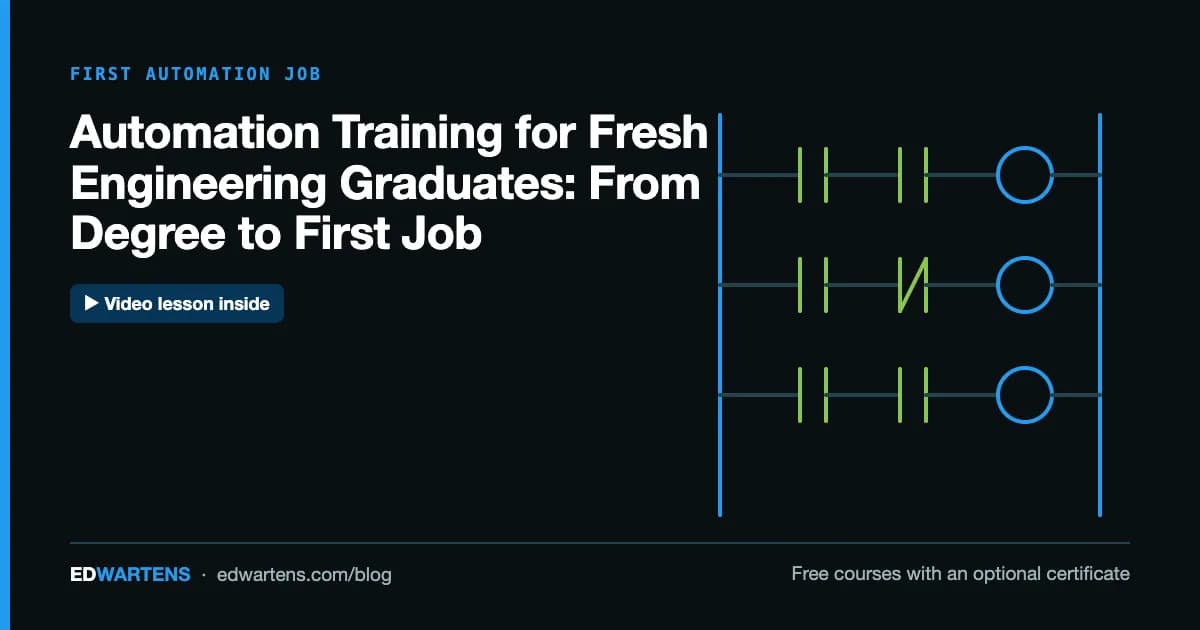 Automation Training for Fresh Engineering Graduates: From Degree to First Job