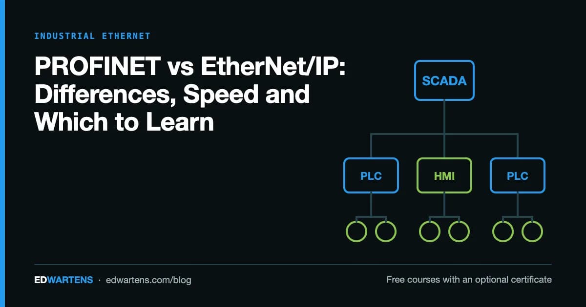 PROFINET vs EtherNet/IP: Differences, Speed and Which to Learn