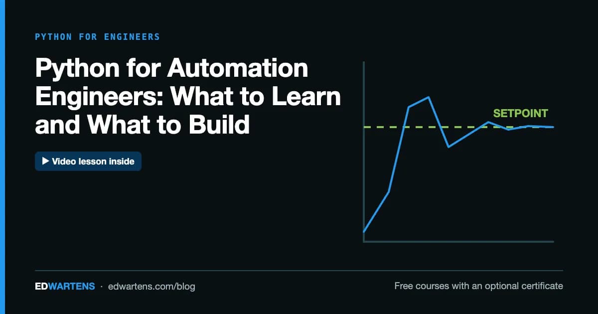 Python for Automation Engineers: What to Learn and What to Build