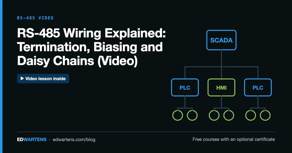 RS-485 Wiring Explained: Termination, Biasing and Daisy Chains (Video)