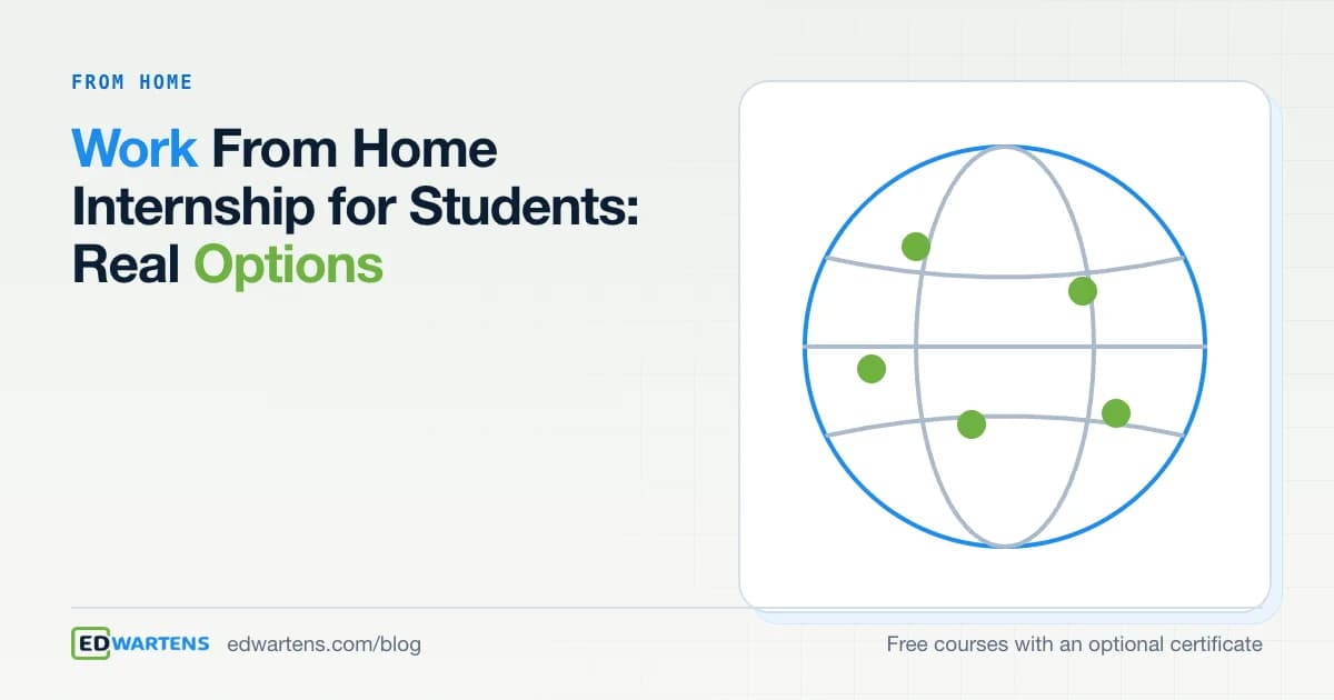 Work From Home Internship for Students: Real Options