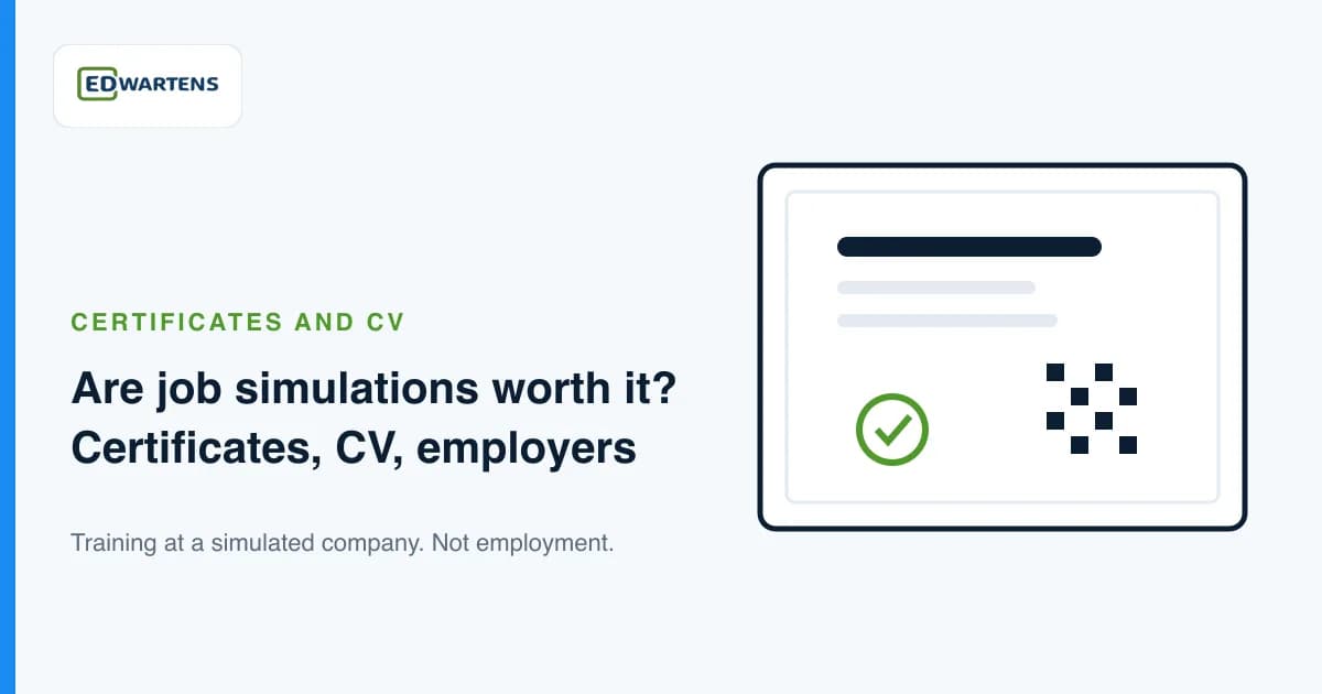 Are Job Simulations Worth It? Certificates, CV, Employers