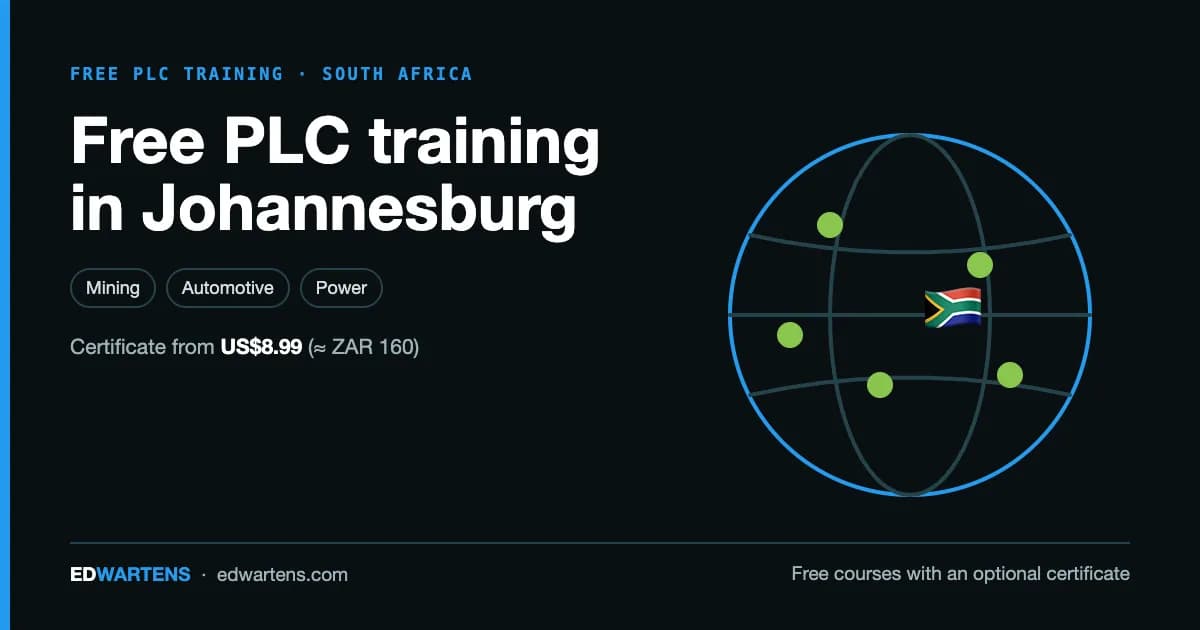 Free PLC training in Johannesburg