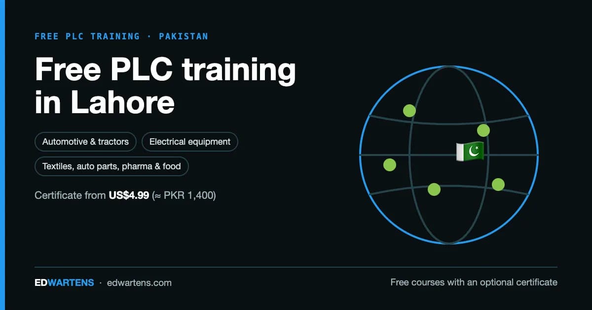 Free PLC training in Lahore