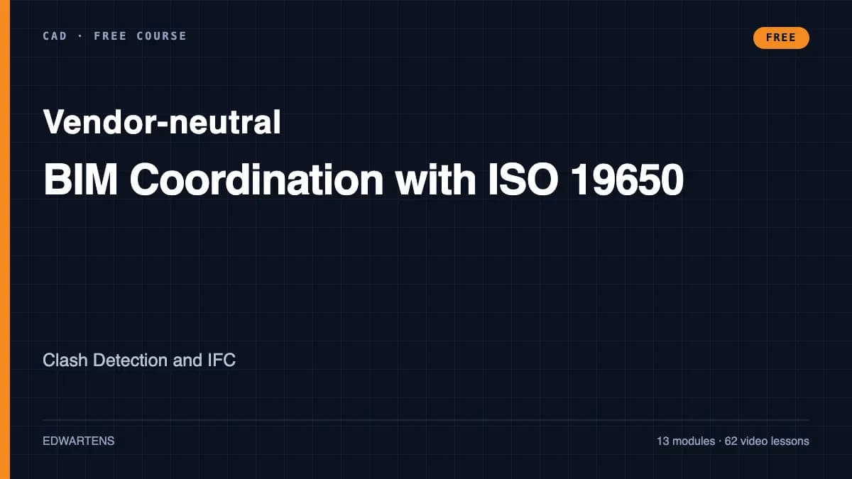BIM Coordination with ISO 19650: Clash Detection and IFC course cover