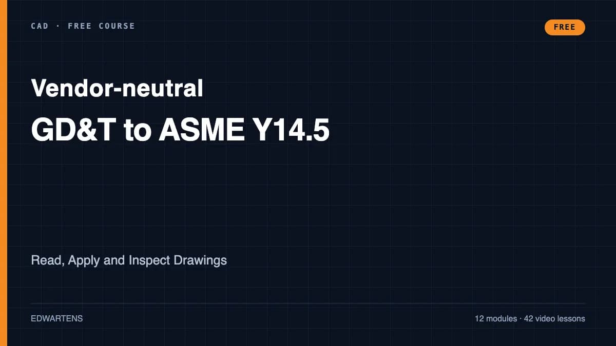 GD&T to ASME Y14.5: Read, Apply and Inspect Drawings course cover