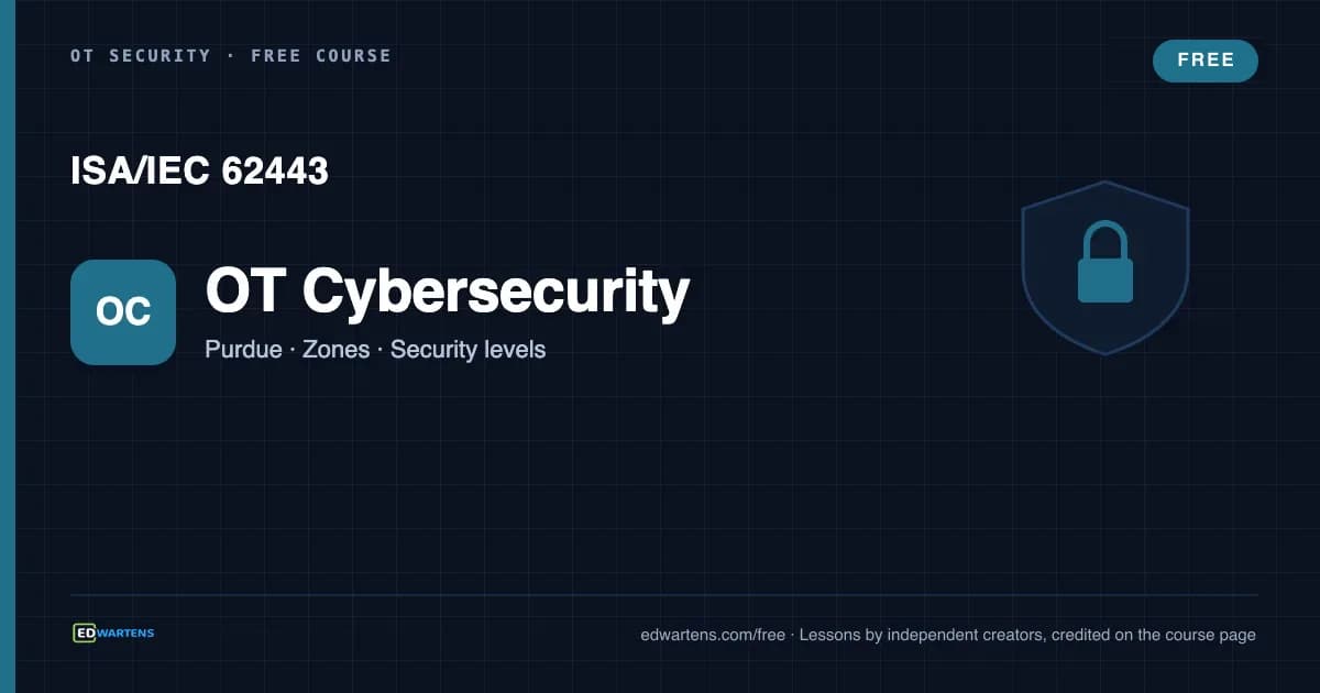 OT and ICS Cybersecurity with ISA/IEC 62443 course cover