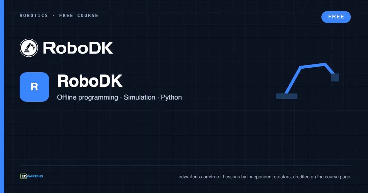 RoboDK Offline Programming and Simulation course cover