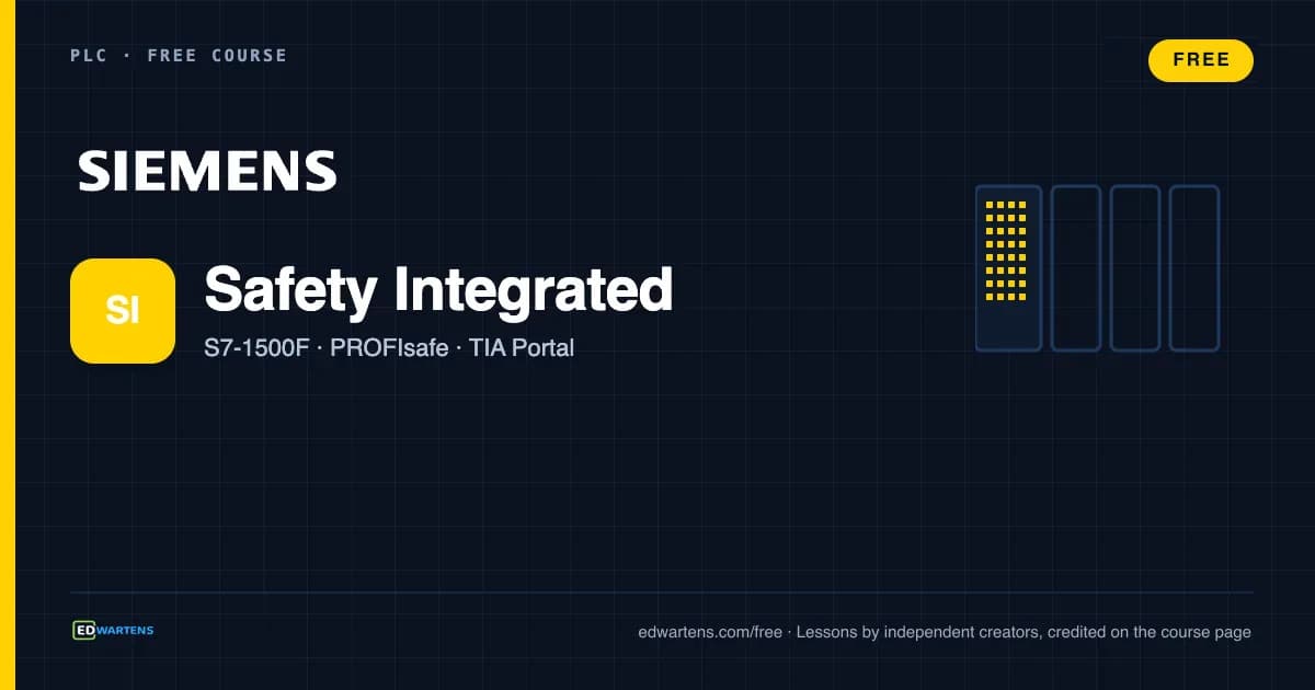 Siemens Safety Integrated: S7-1500F and S7-1200F in TIA Portal course cover