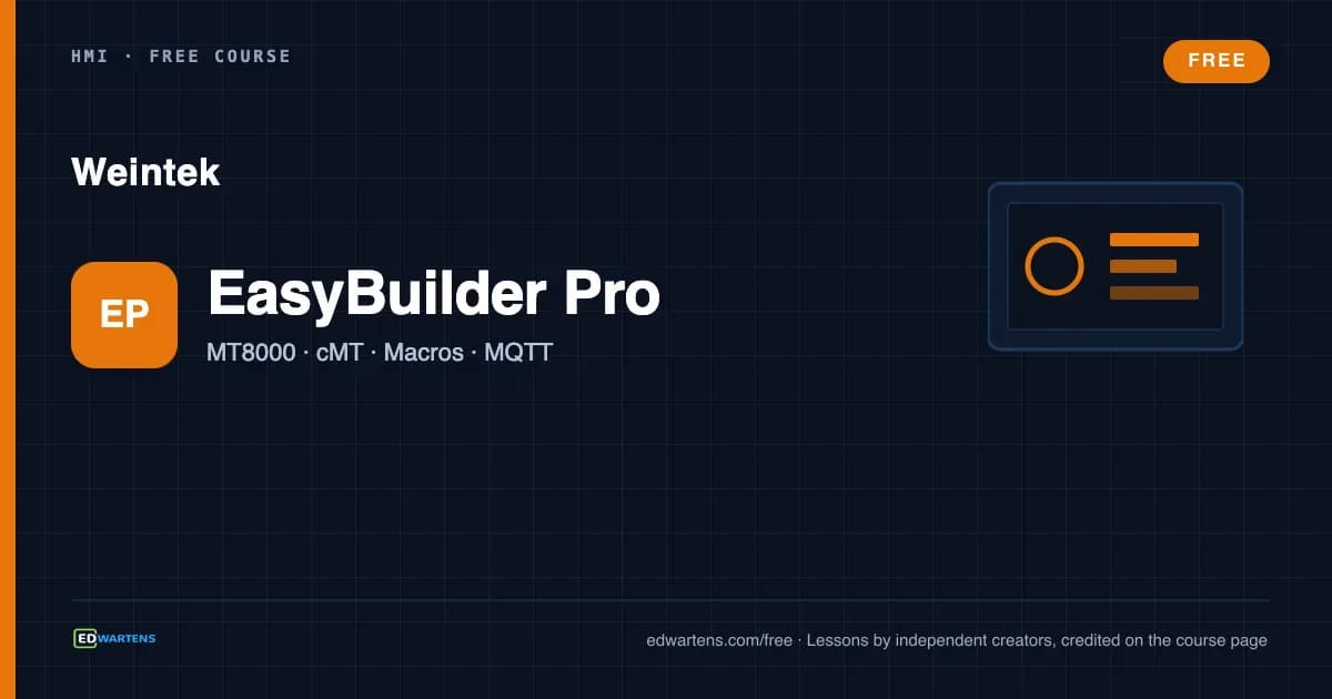 Weintek HMI with EasyBuilder Pro course cover