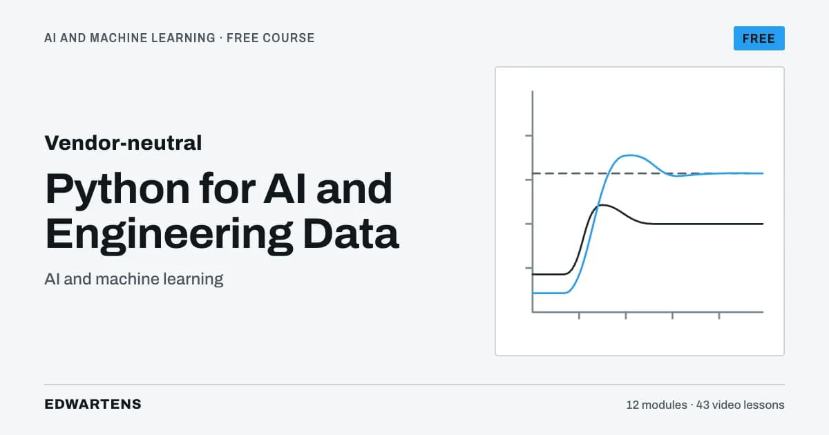 Python for AI and Engineering Data course cover