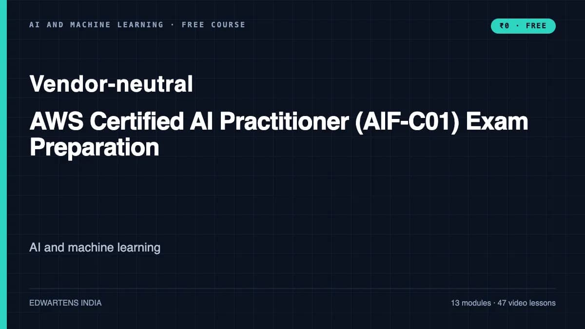 AWS Certified AI Practitioner (AIF-C01) Exam Preparation course cover
