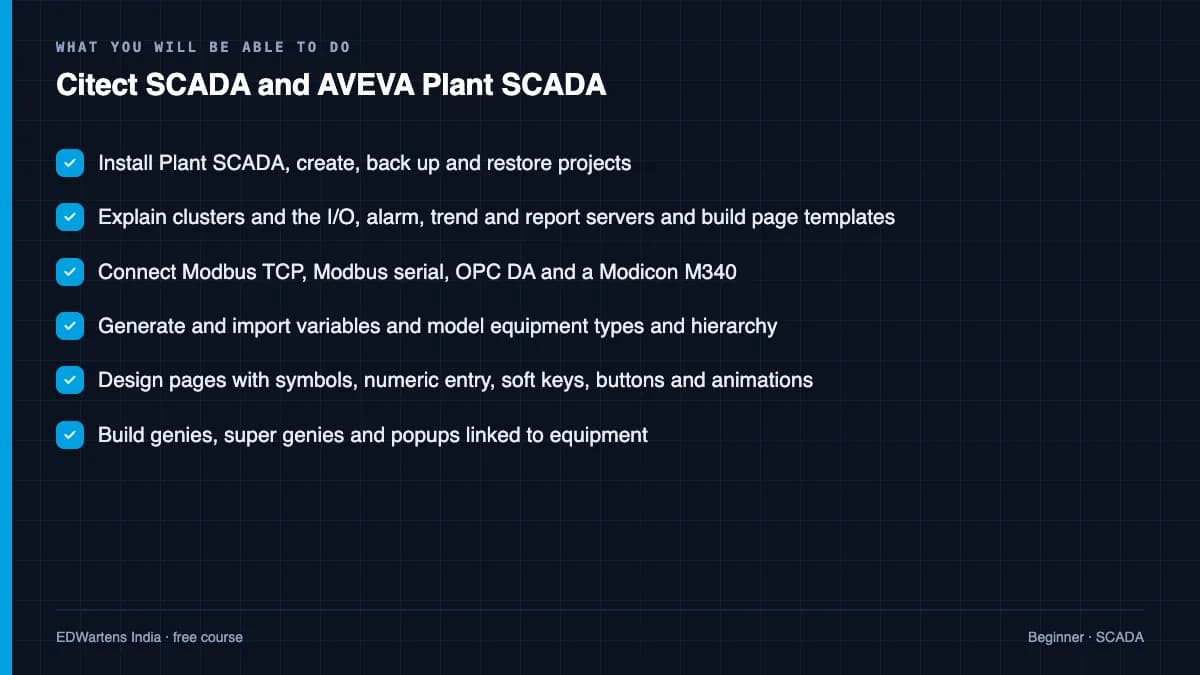 Citect SCADA and AVEVA Plant SCADA: What you will be able to do