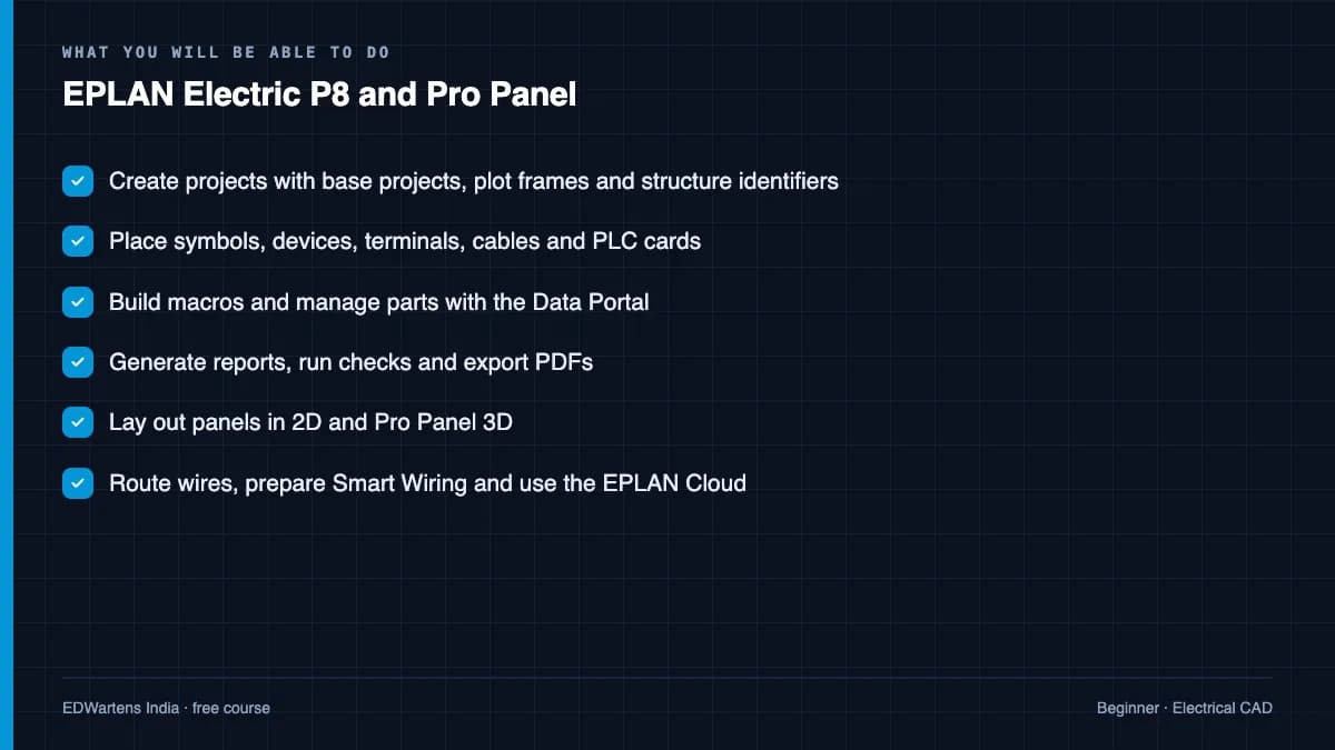 EPLAN Electric P8 and Pro Panel: What you will be able to do