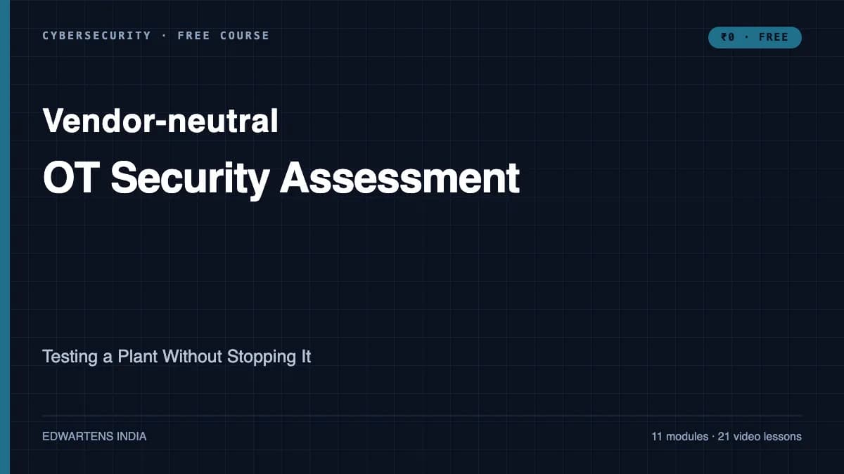 OT Security Assessment: Testing a Plant Without Stopping It course cover