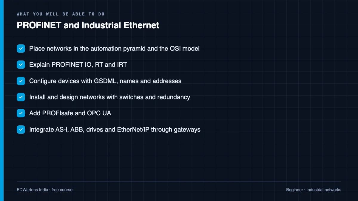 PROFINET and Industrial Ethernet: What you will be able to do