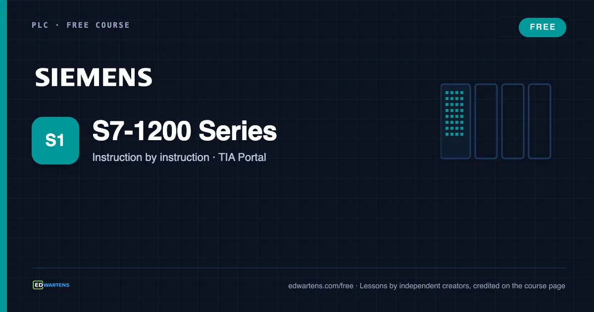 Siemens S7-1200 with TIA Portal: The Tutorial Series free course cover