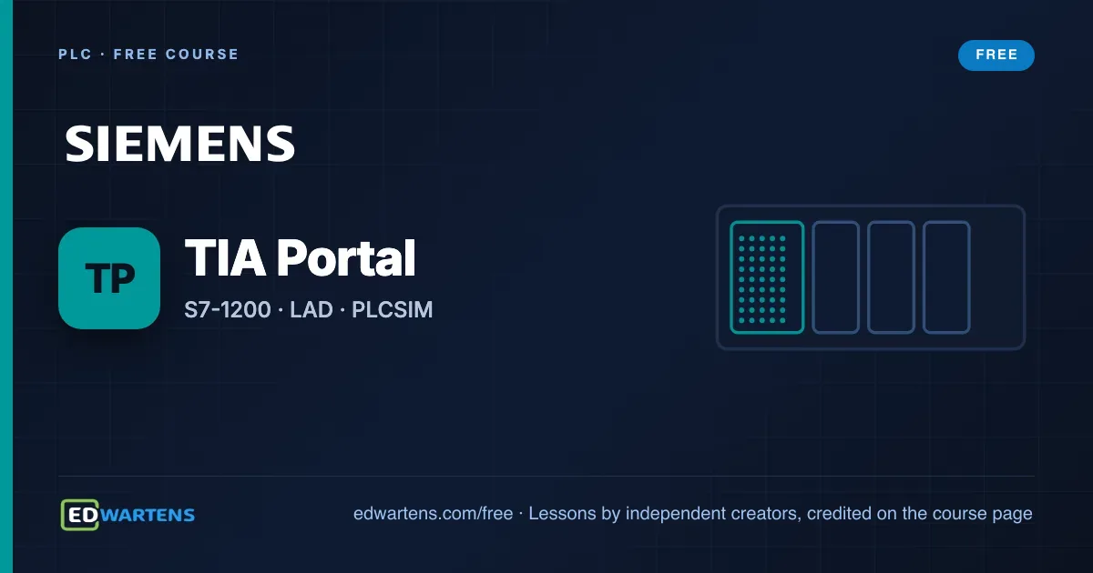 Siemens TIA Portal free course cover
