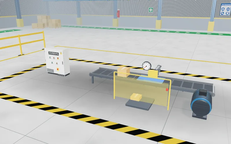 3D view of the packing cell machine in the lab