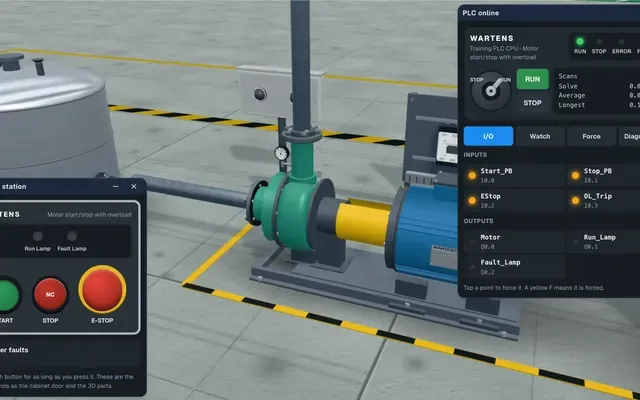 PLC lab in 3D